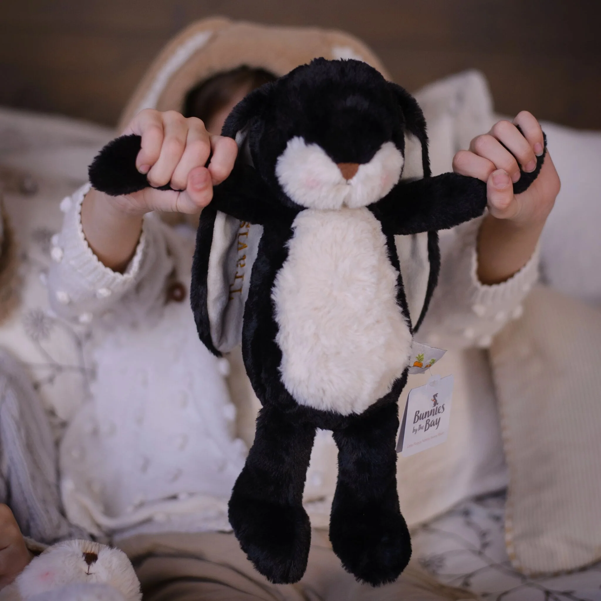 Little 12" Floppy Nibble Bunny – Black - Image 5