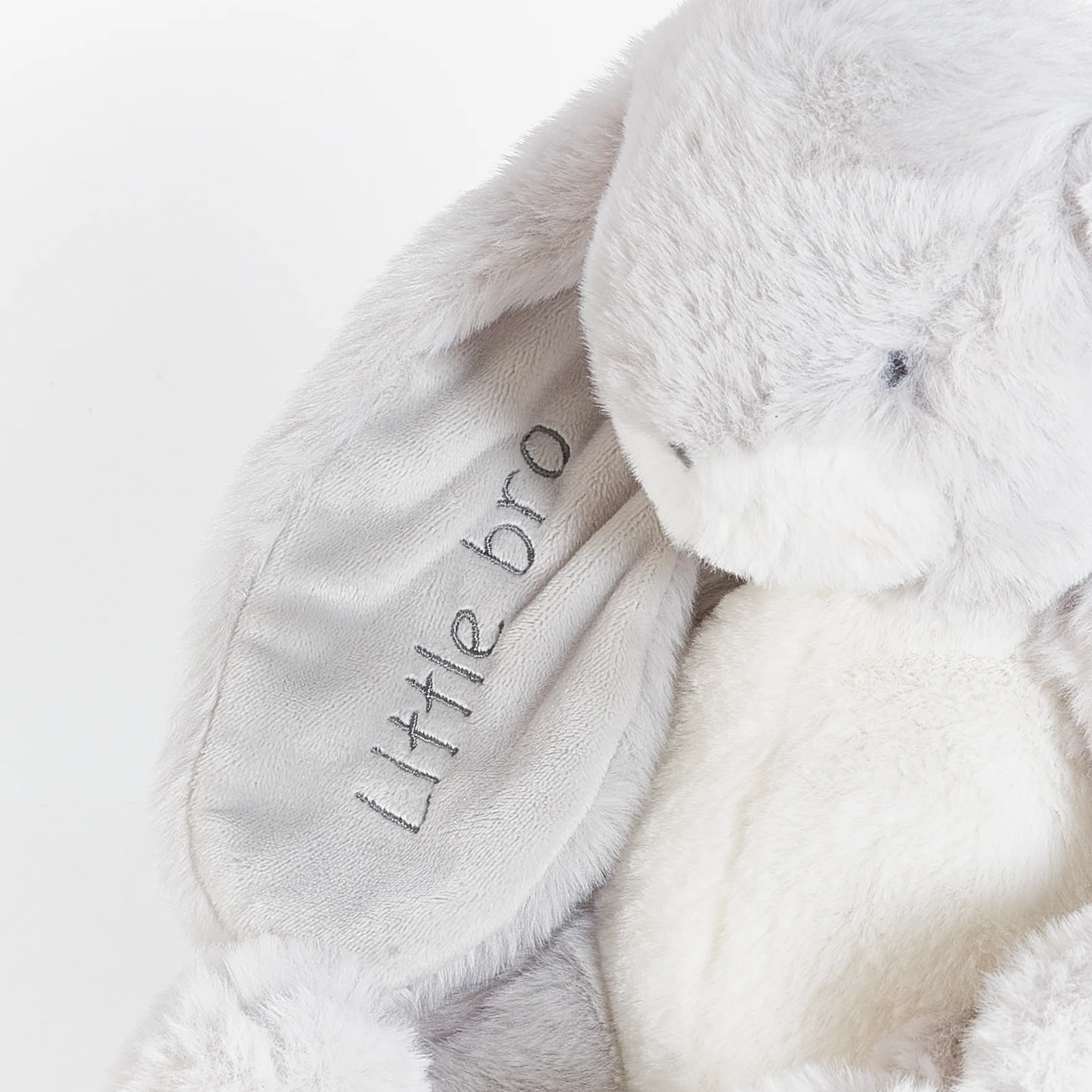 Little 12" Floppy Nibble Bunny - Gray - Image 5