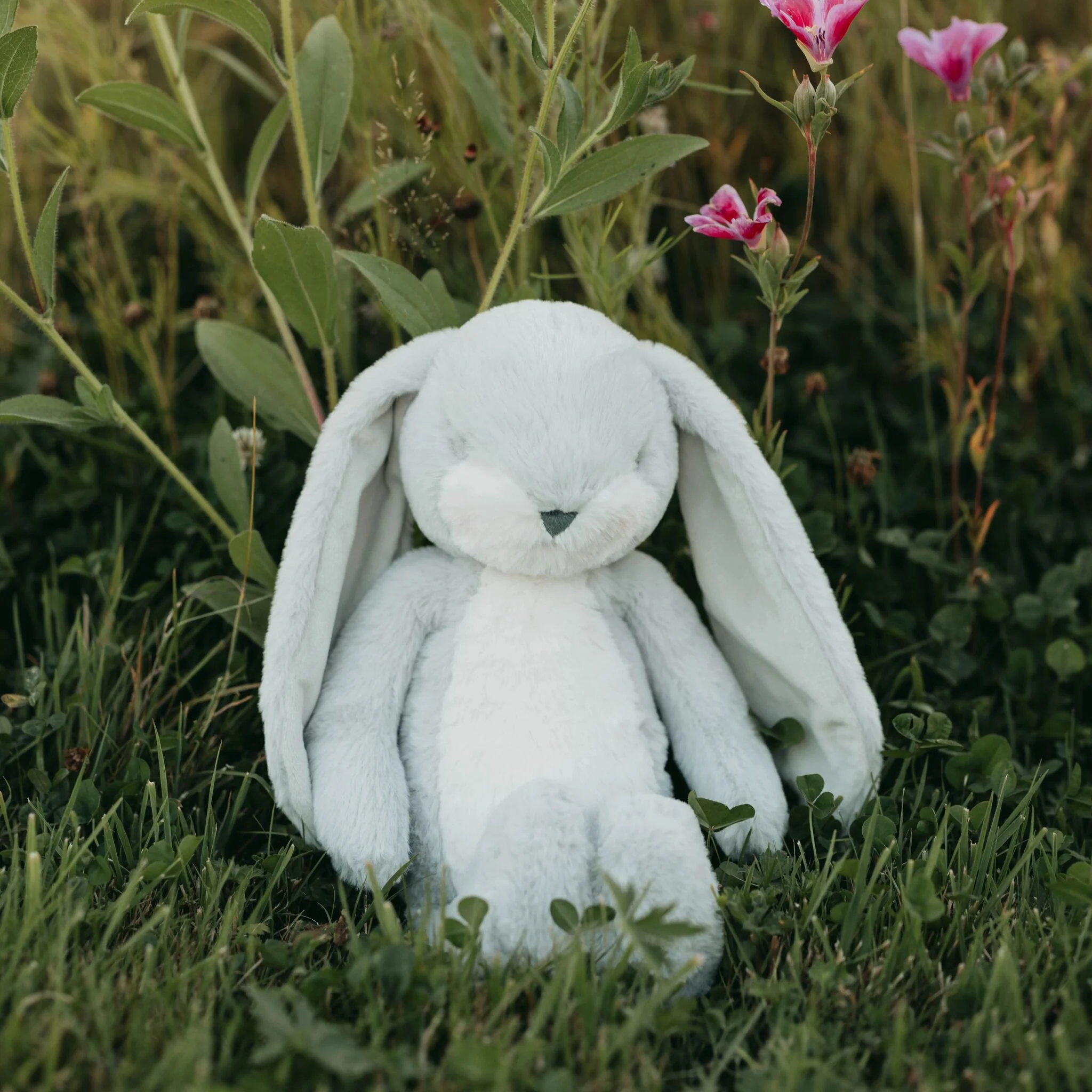 Little 12" Floppy Nibble Bunny - Gray - Image 6