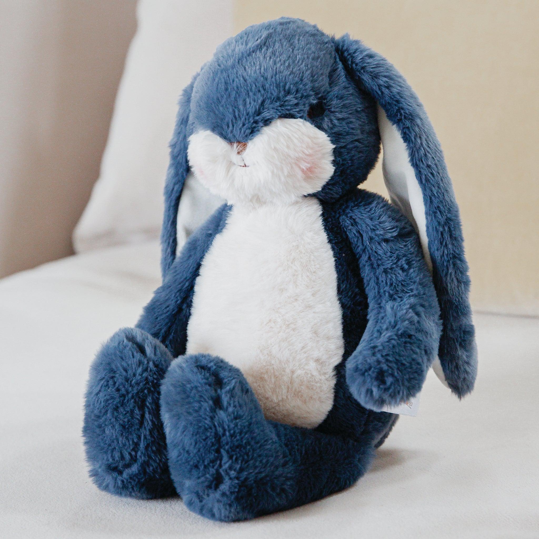 RETIRED - Little 12” Floppy Nibble Bunny - Starry Night Blue - Image 2