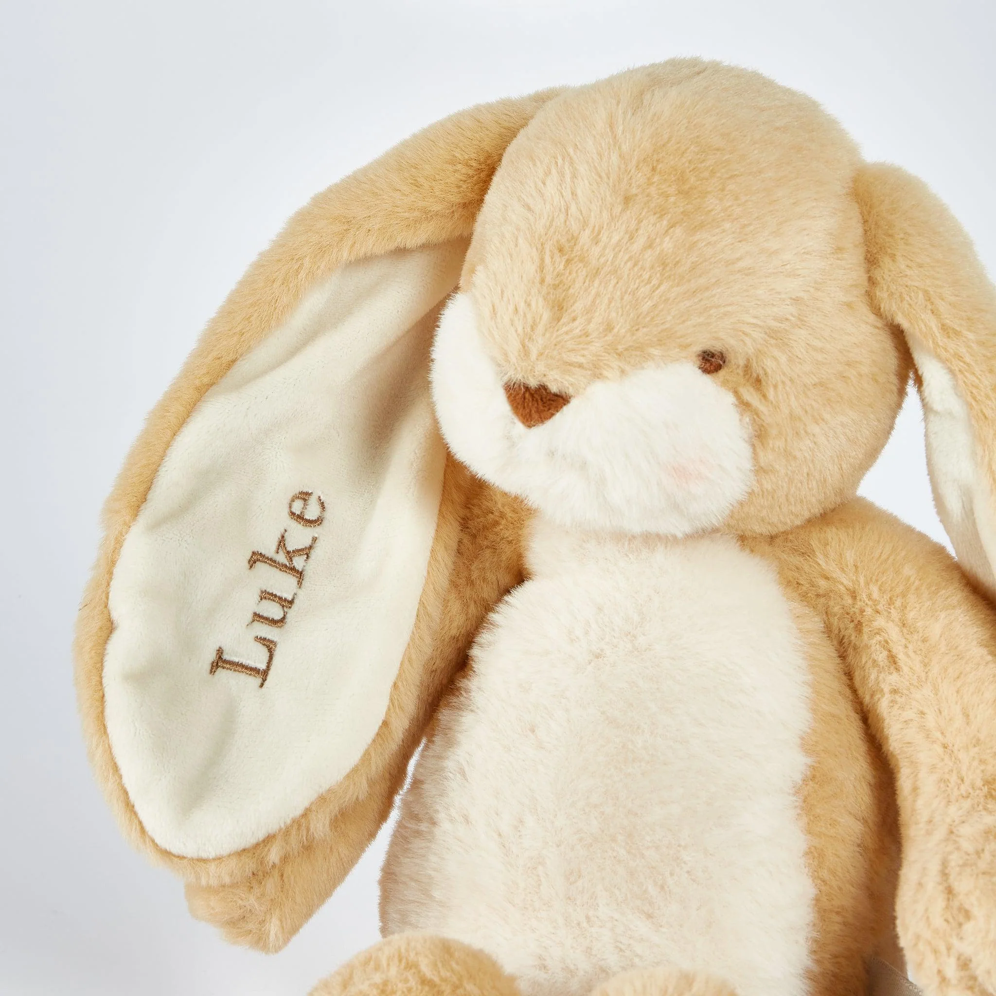 Little 12"  Floppy Nibble Bunny - Almond Joy - Image 6