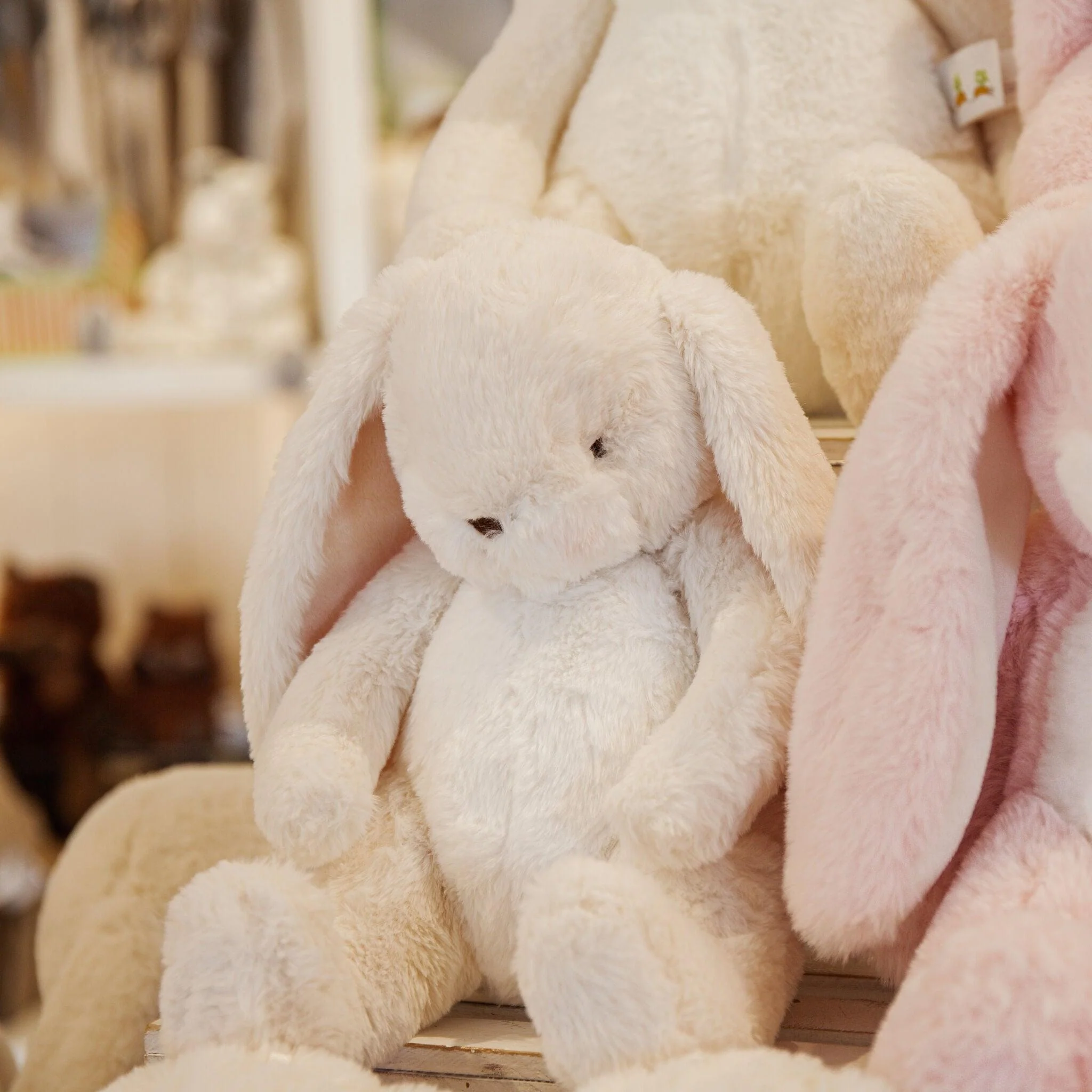 RETIRED - Little Nibble 12" Bunny - Cream - Image 2