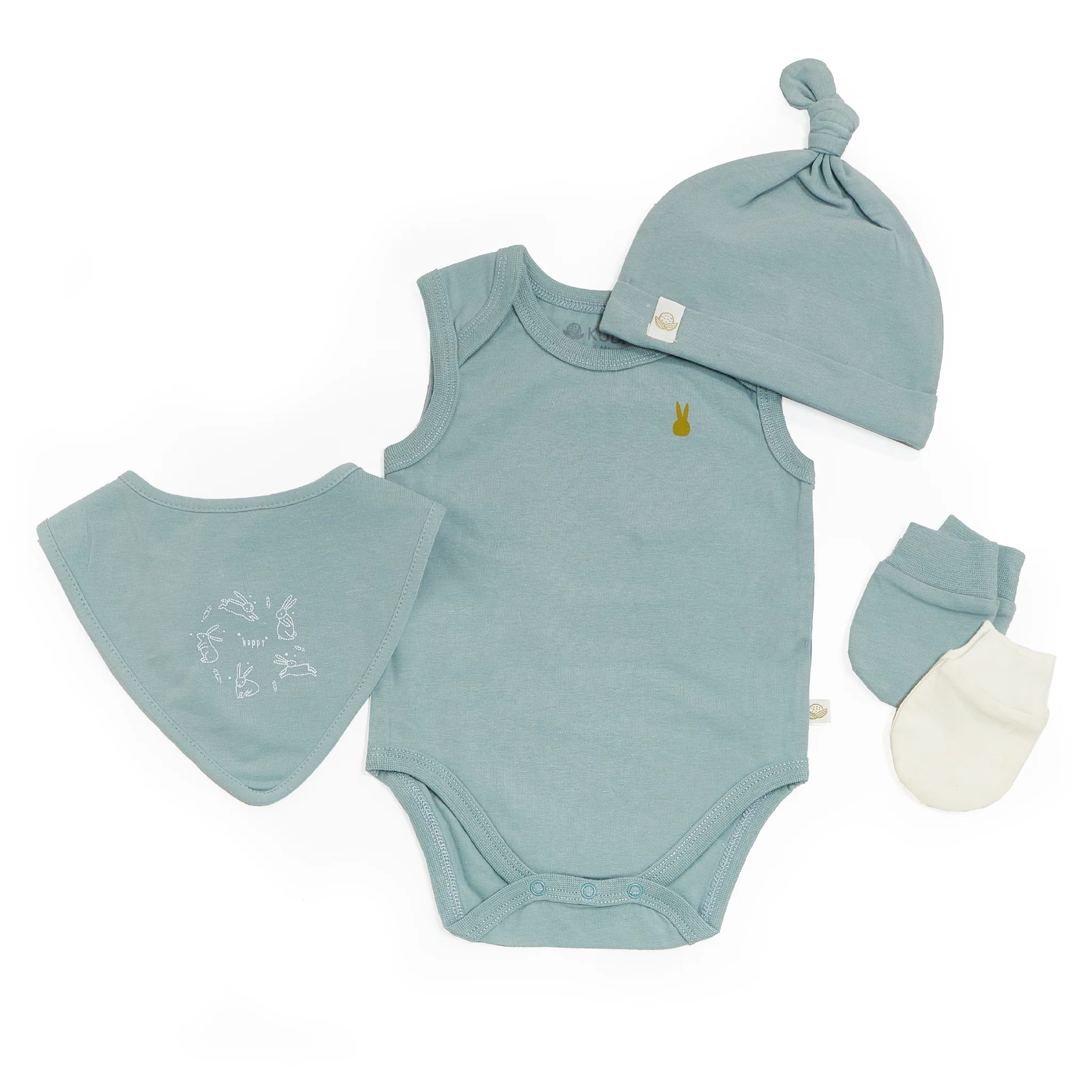 RETIRED - Organic Newborn Essentials Gift Set - Bay Blue