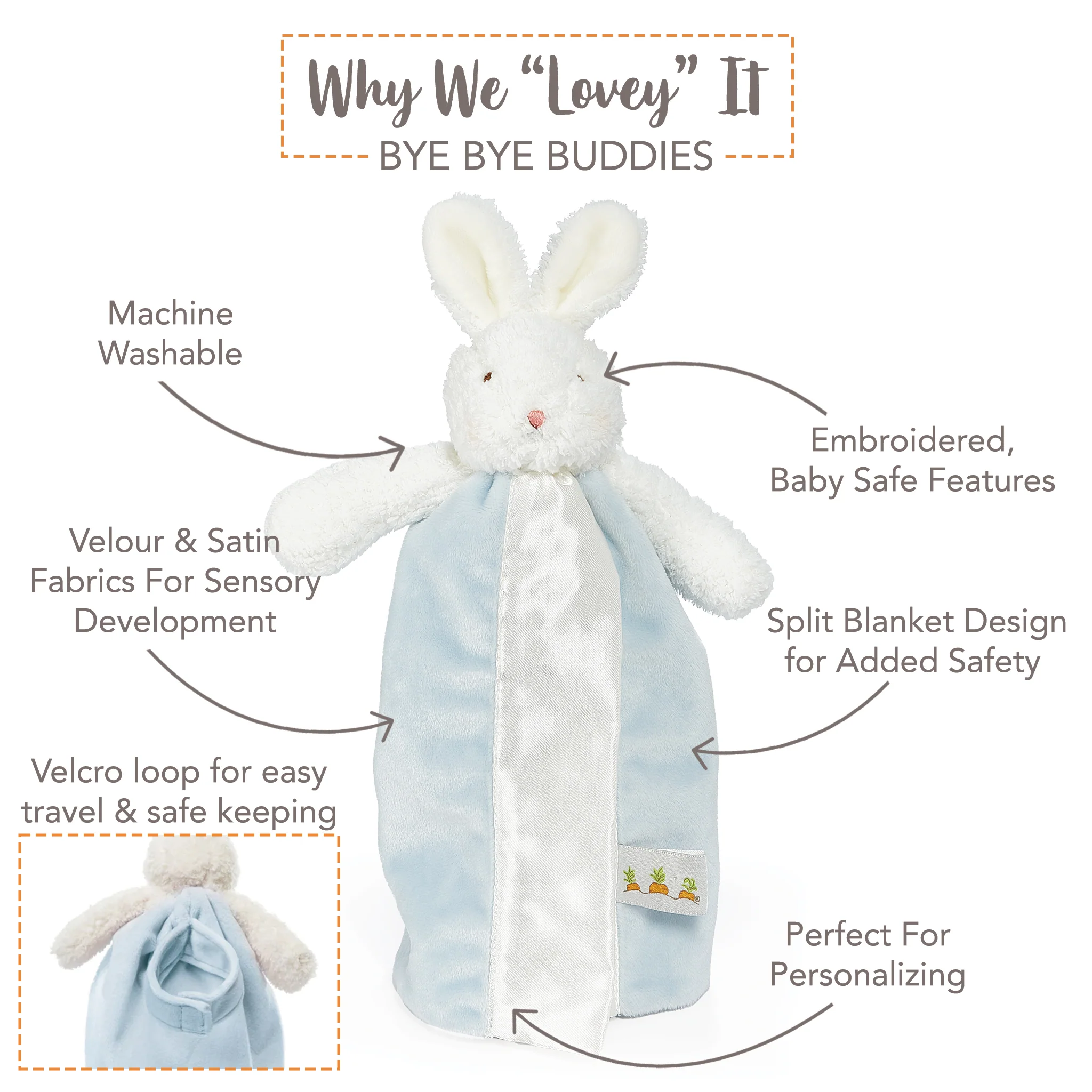 Somebunny Loves You! Bud Gift Set - Blue - Image 3