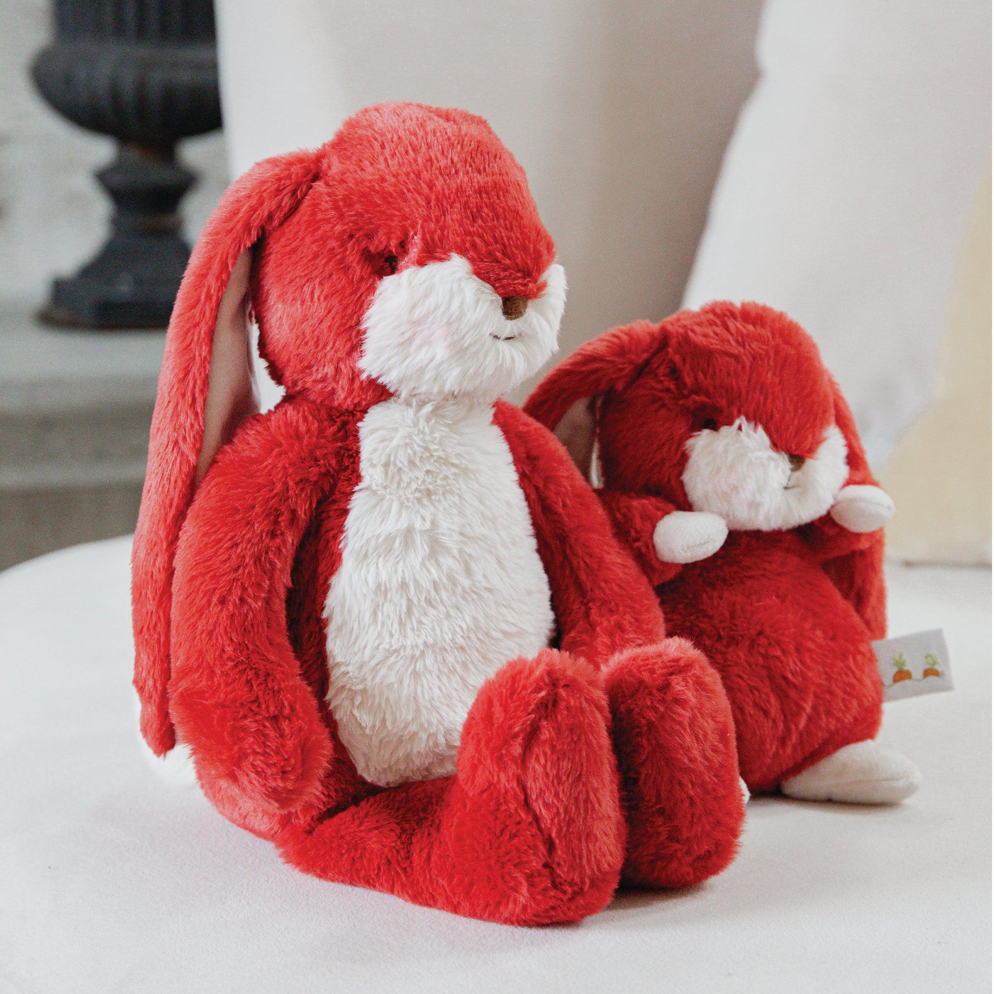 RETIRED - Sweet Floppy Nibble 16” Bunny - Cranberry - Image 2