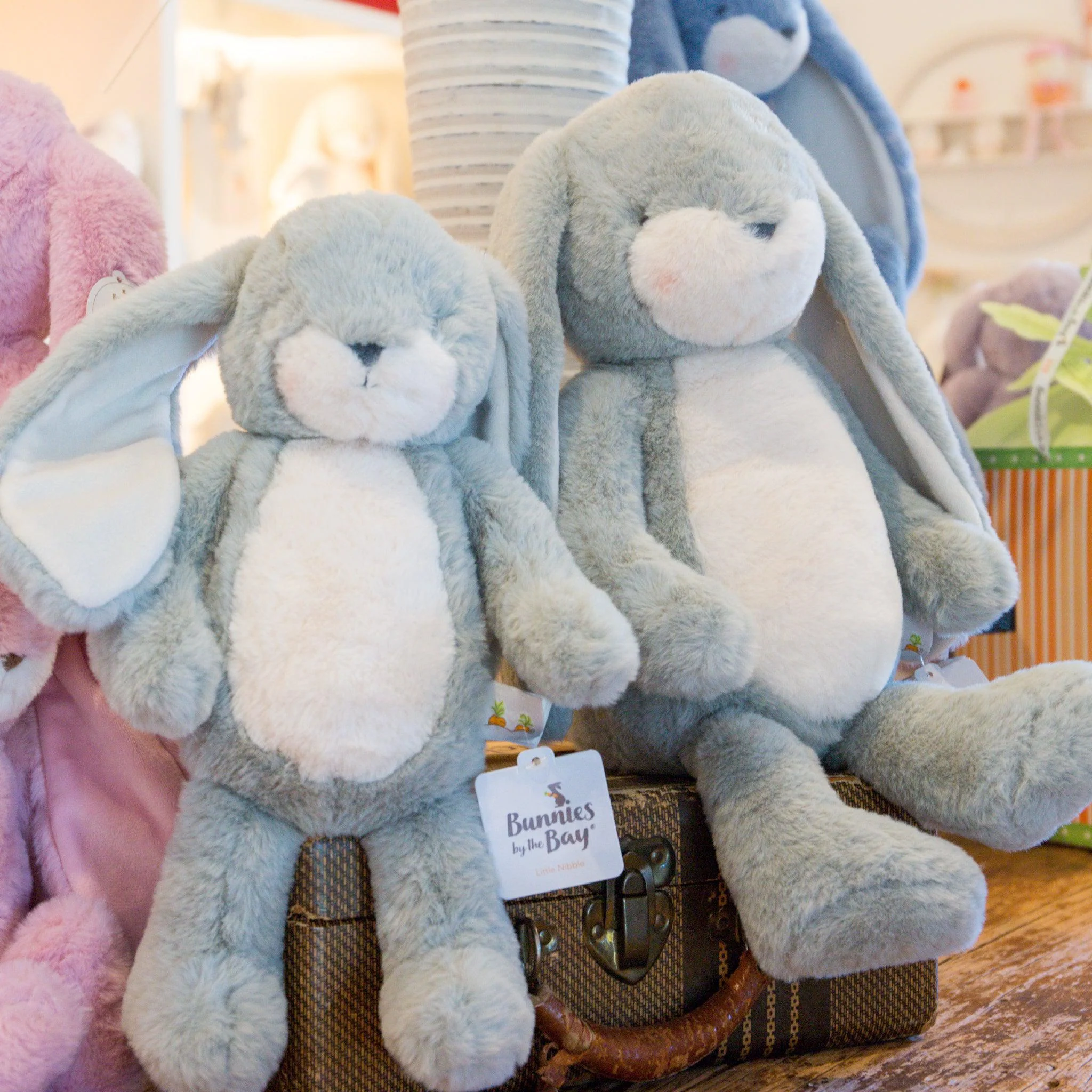 Sweet Floppy Nibble 16" Bunny - Spa Blue - Image 5