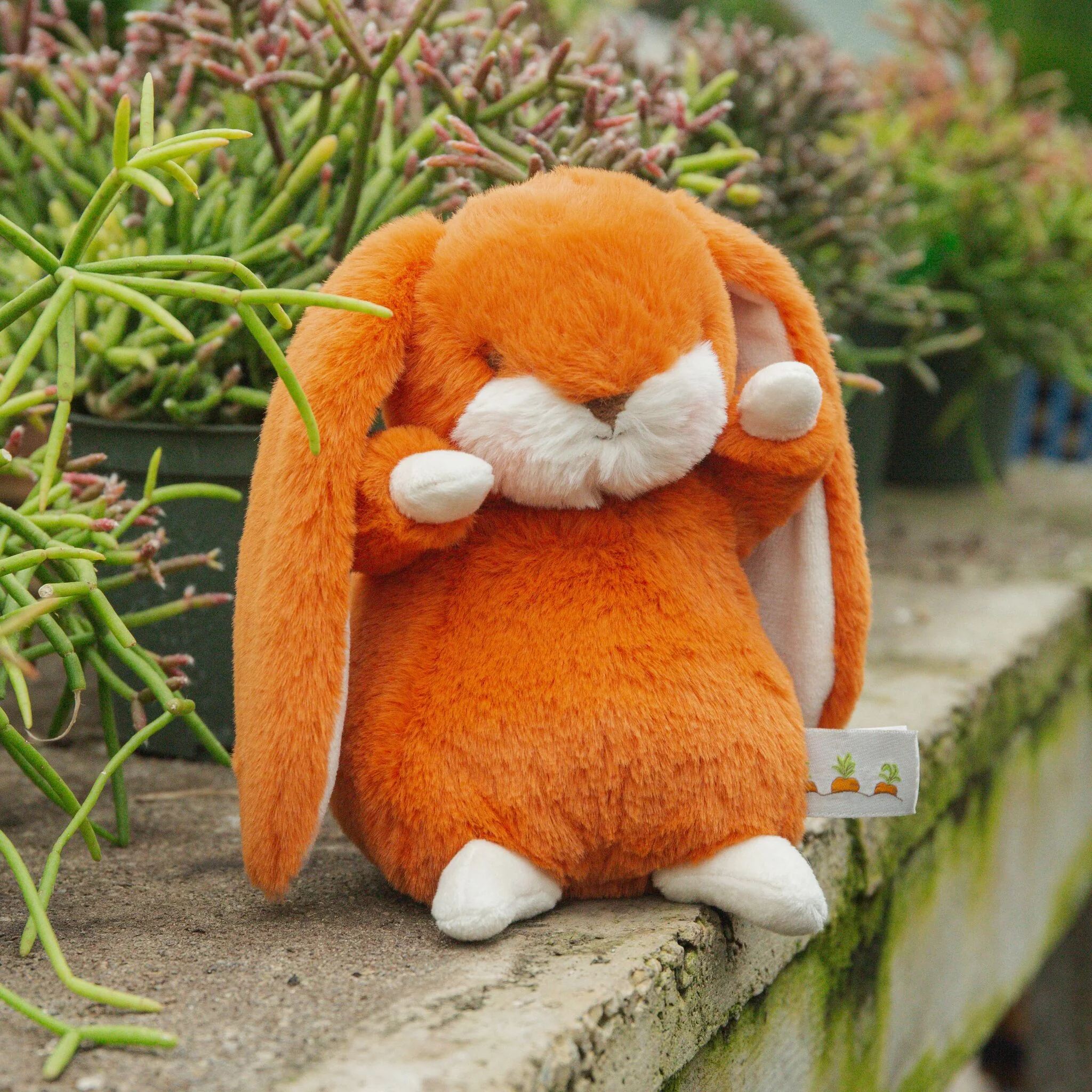 Tiny 8" Nibble Bunny - Carrot - Image 2