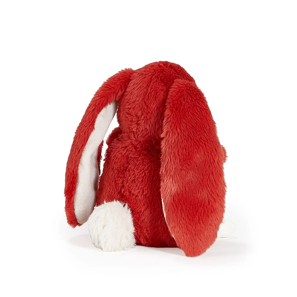 RETIRED - Tiny 8” Nibble Bunny - Cranberry - Image 4