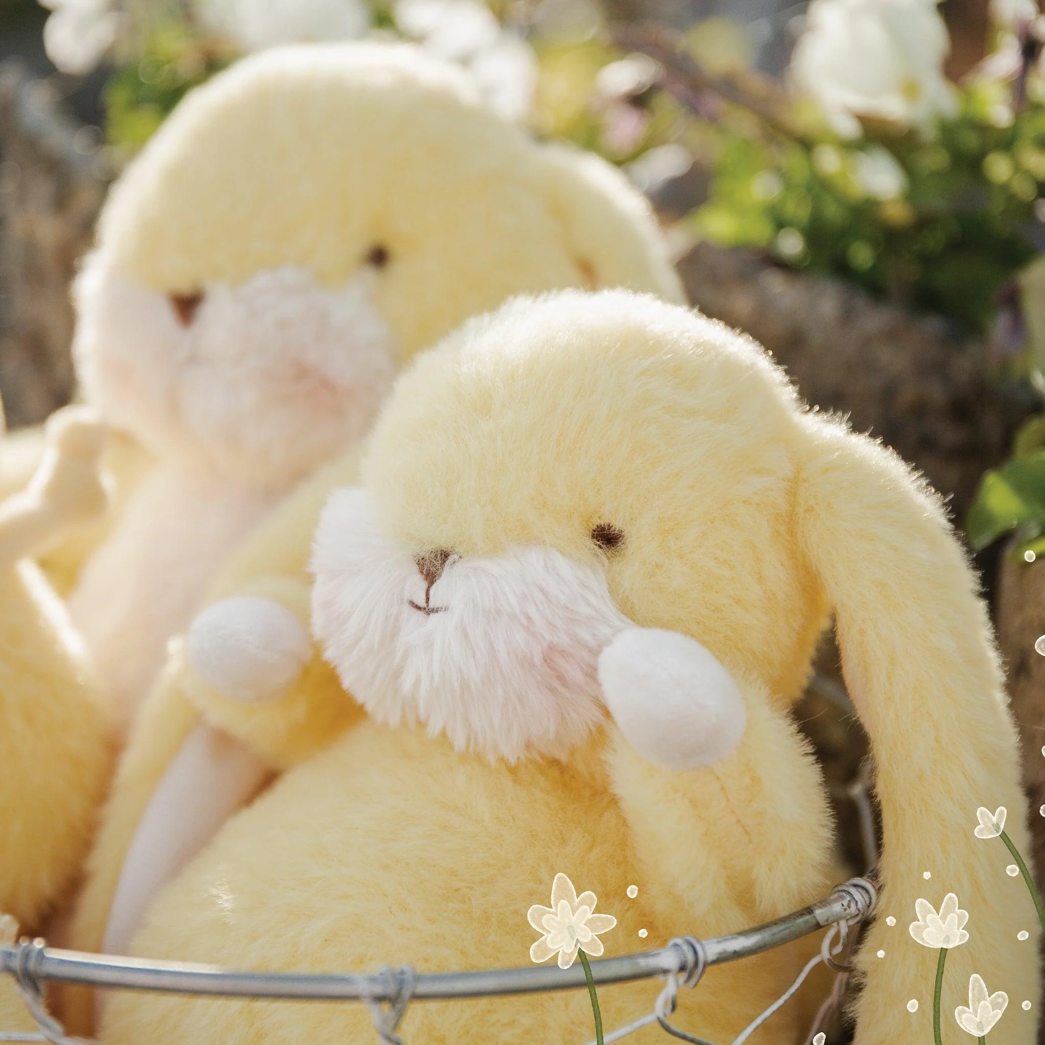 RETIRED - Tiny 8" Nibble Bunny - Lemongrass - Image 5