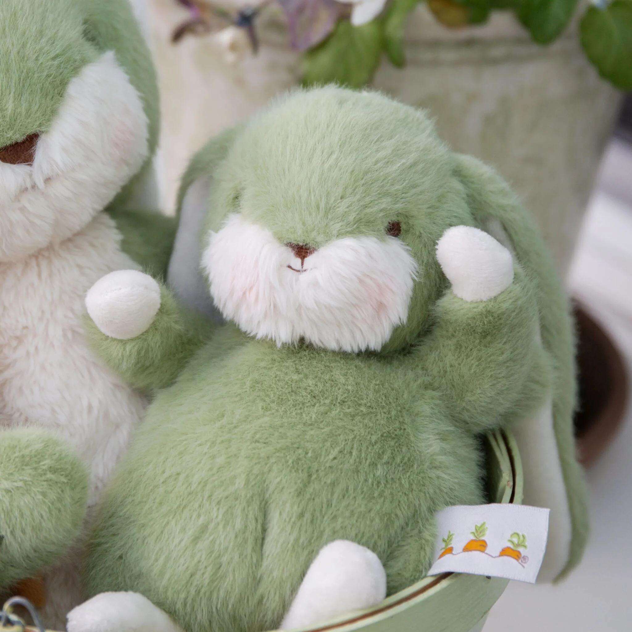 Tiny 8" Nibble Bunny - Pistachio - Image 2
