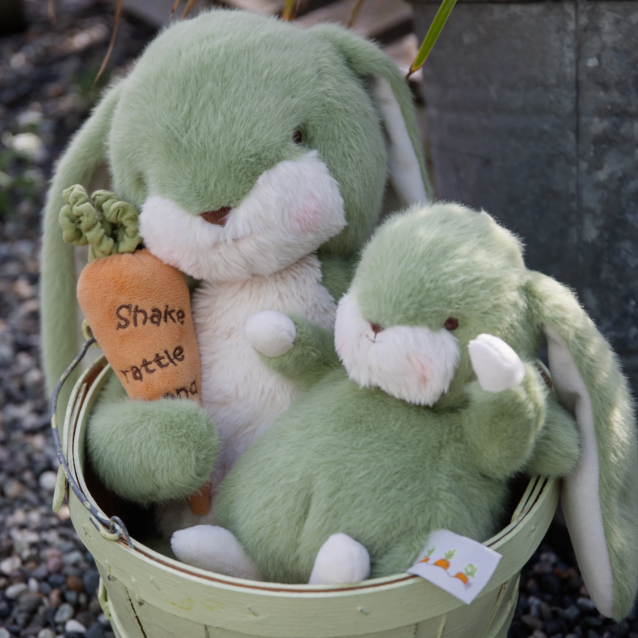 Tiny 8" Nibble Bunny - Pistachio - Image 5