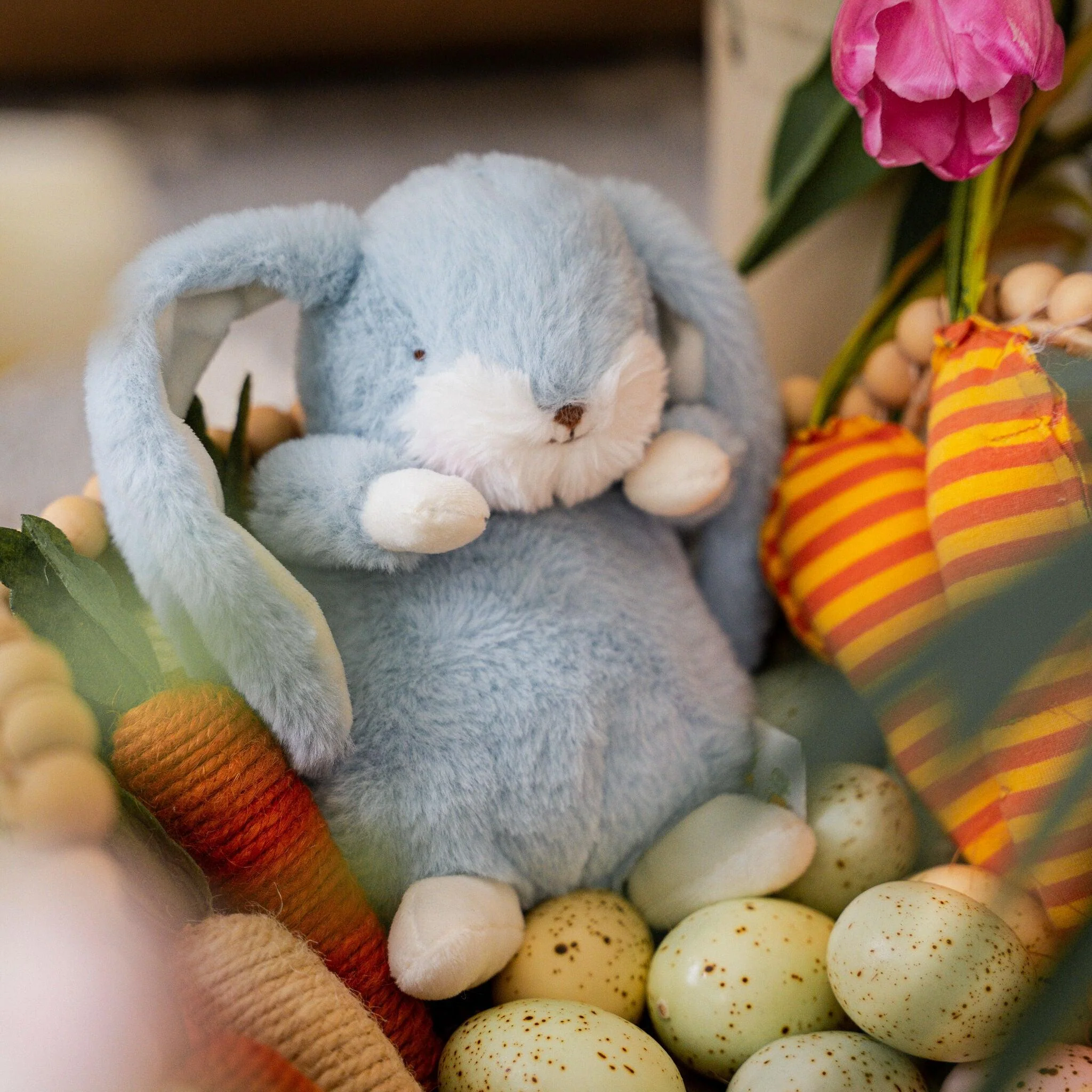 Tiny Nibble 8" Bunny - Maui Blue - Image 2