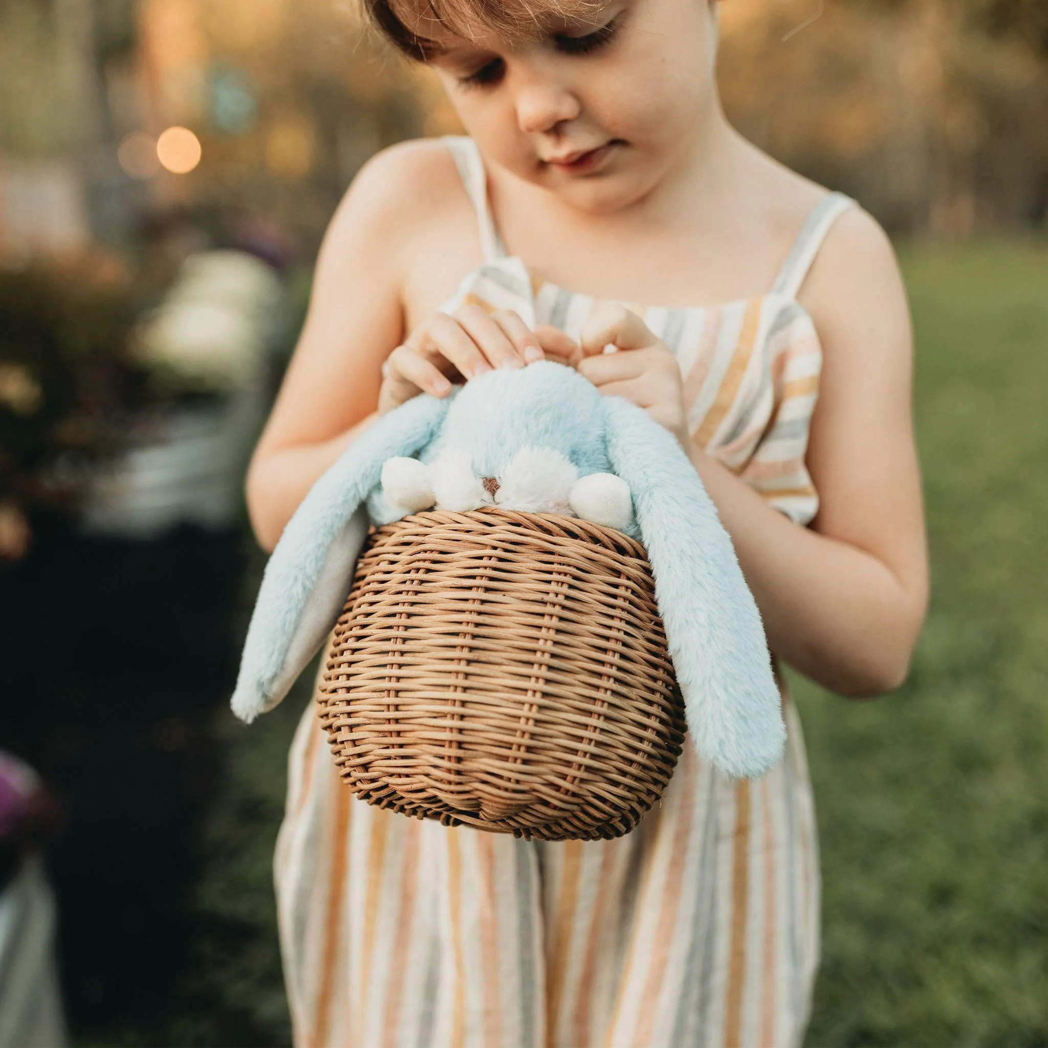 Tiny Nibble 8" Bunny - Maui Blue - Image 5