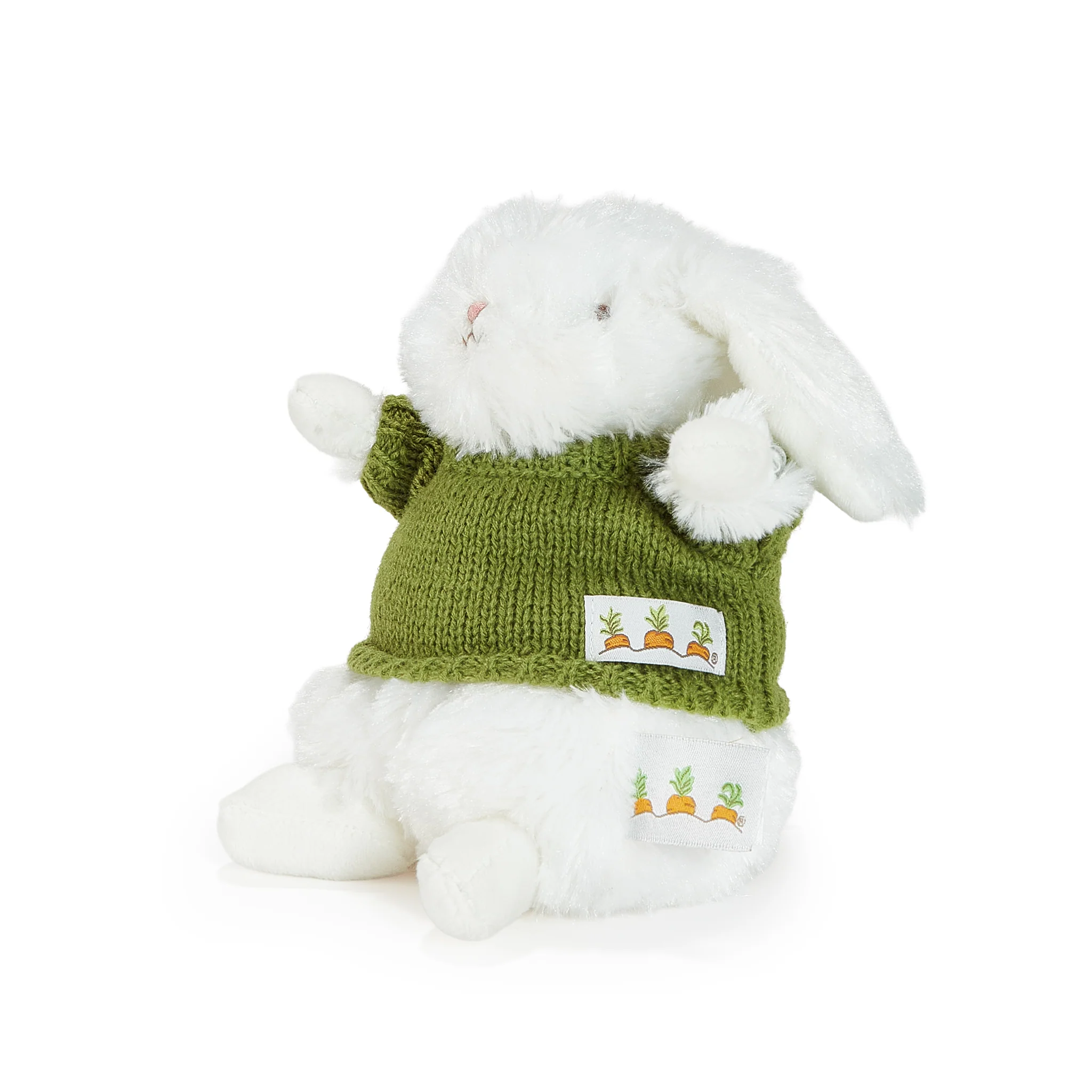 Wee Ittybit Bunny with Green Sweater - Image 2