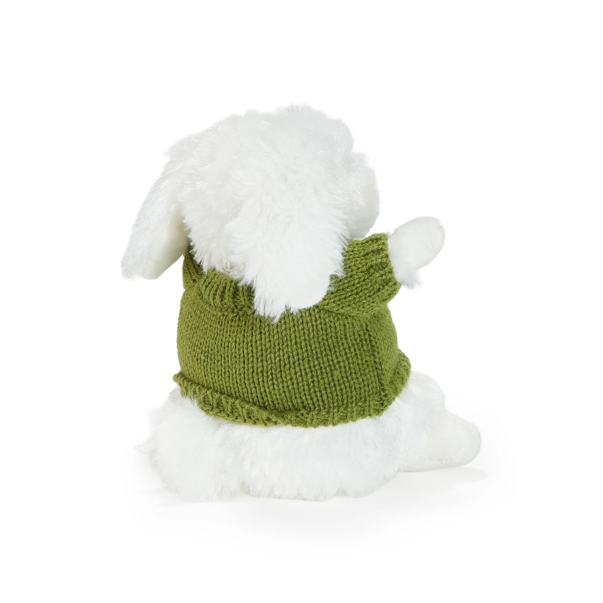 Wee Ittybit Bunny with Green Sweater - Image 3