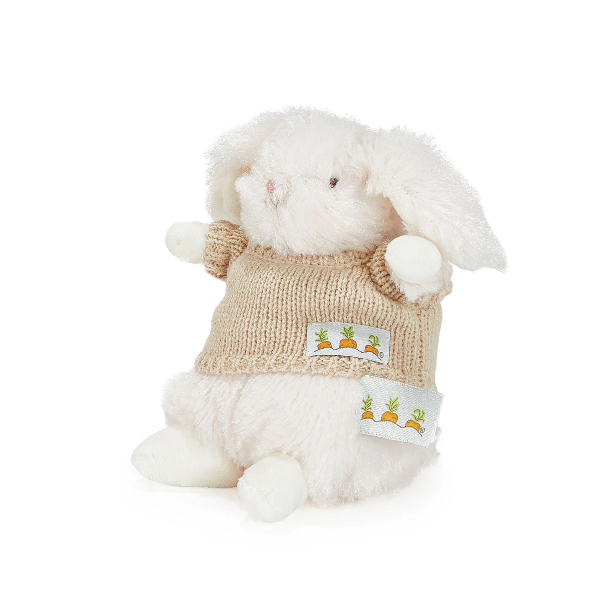 Wee Petal Bunny with Tan Sweater - Image 3