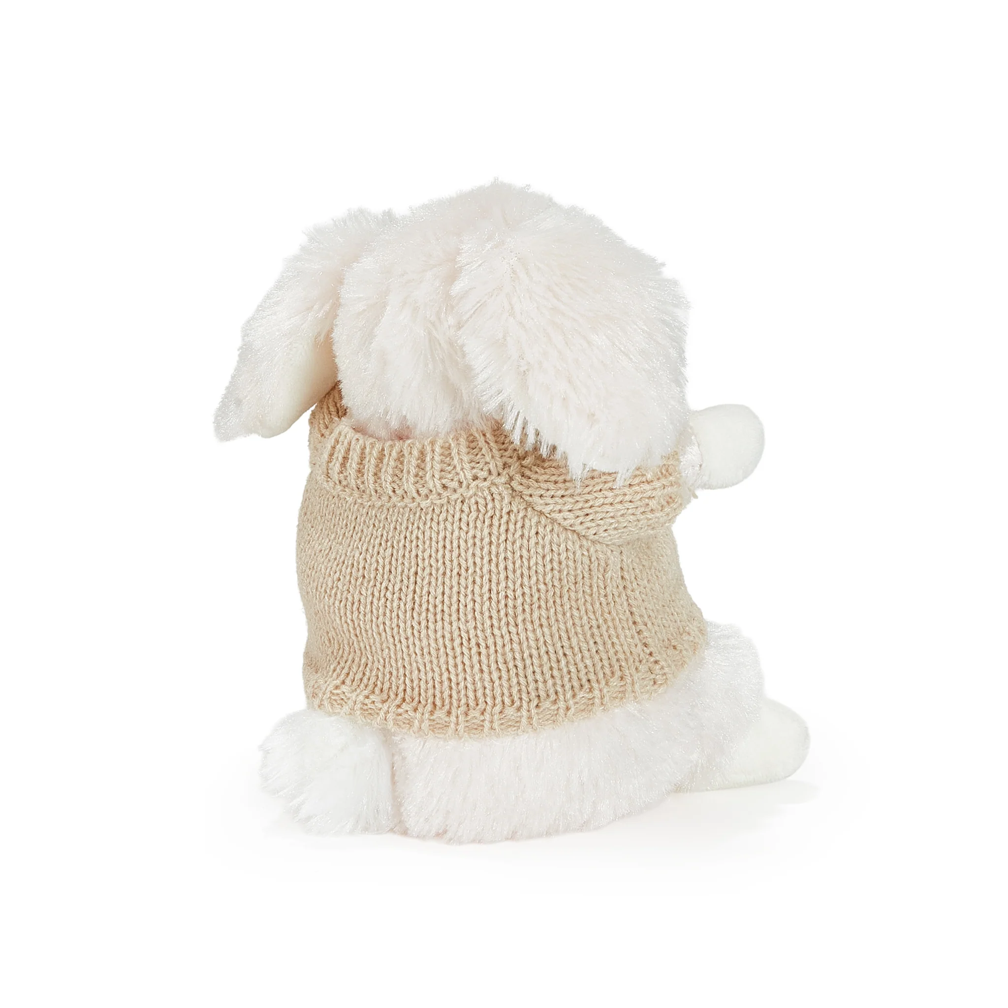 Wee Petal Bunny with Tan Sweater - Image 4